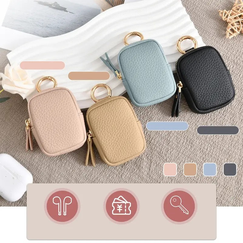 Leather Keychain Coin Purse