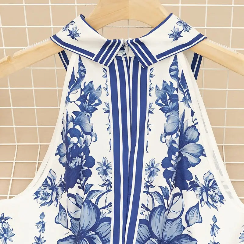 A-Line Summer Dress with a Tie-Waist