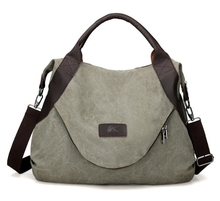 Vintage Canvas Shoulder Bag