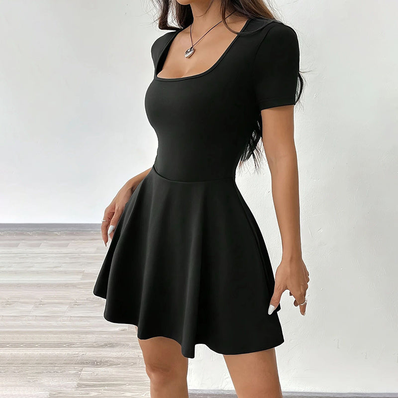 Square Neck Mini Dress