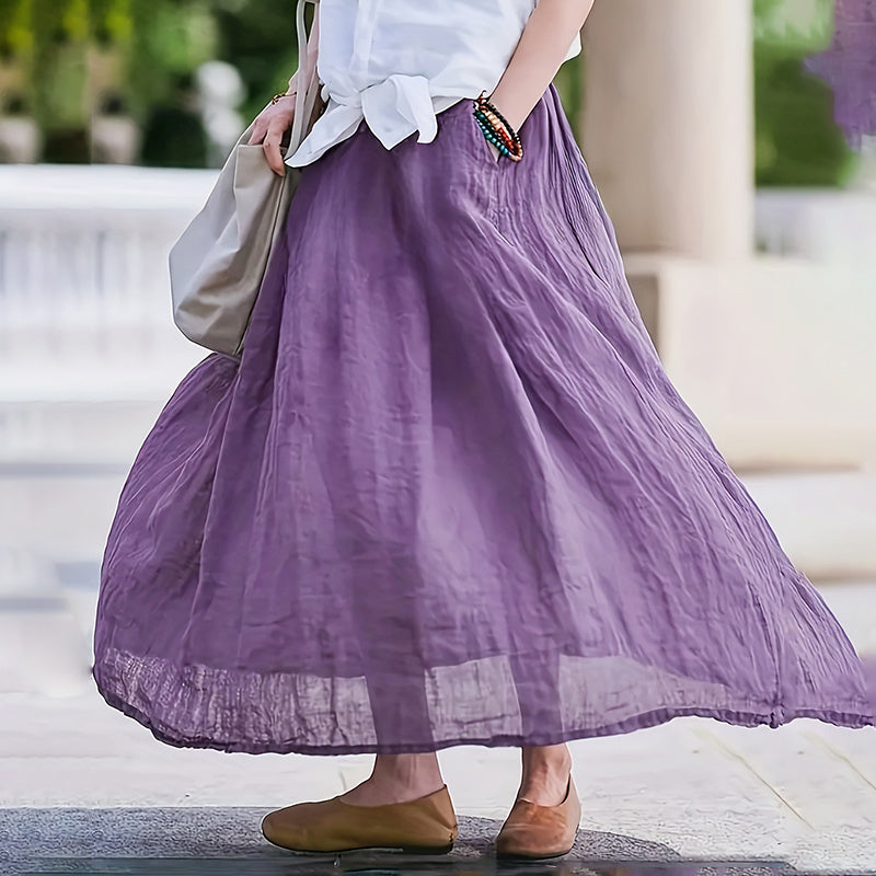 Flowy A-Line Dress With Pockets