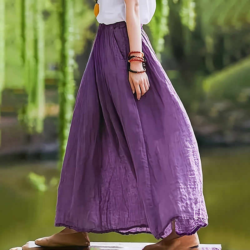 Flowy A-Line Dress With Pockets
