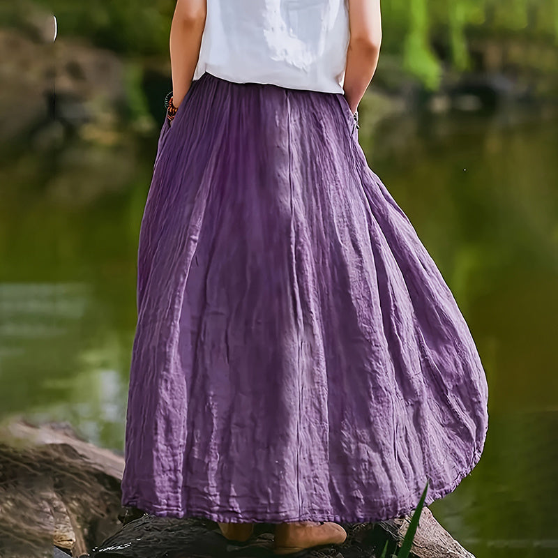 Flowy A-Line Dress With Pockets