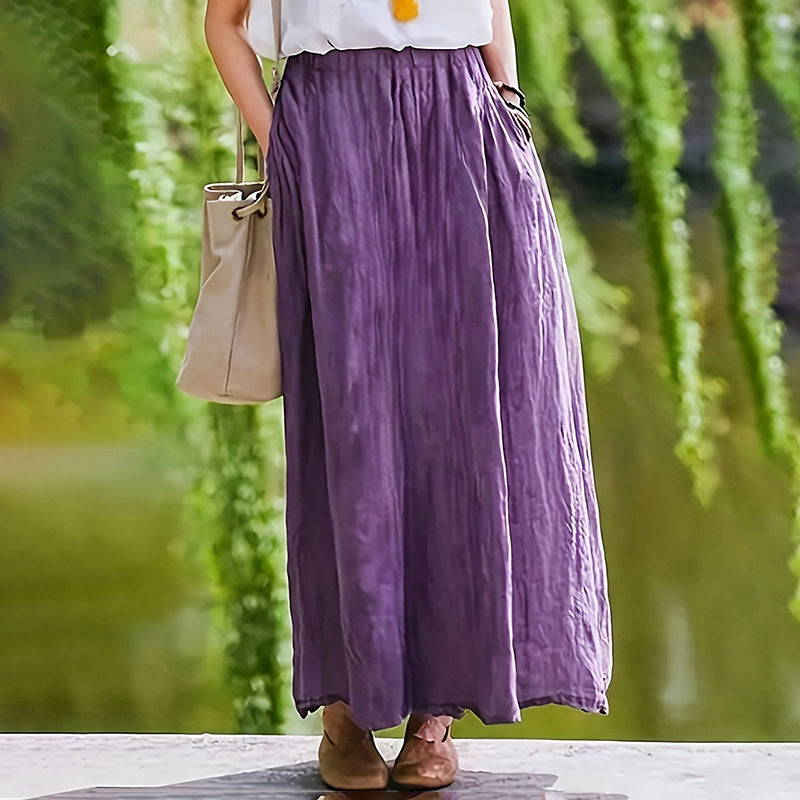 Flowy A-Line Dress With Pockets