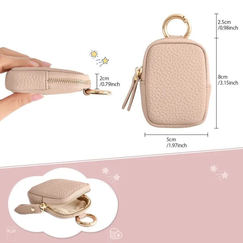 Leather Keychain Coin Purse