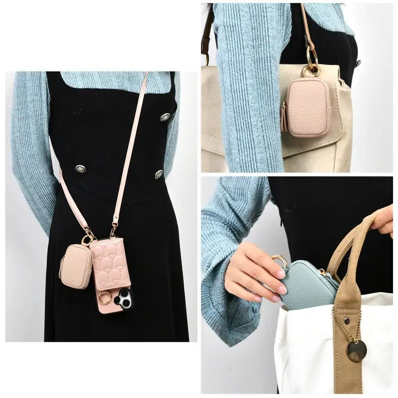 Leather Keychain Coin Purse