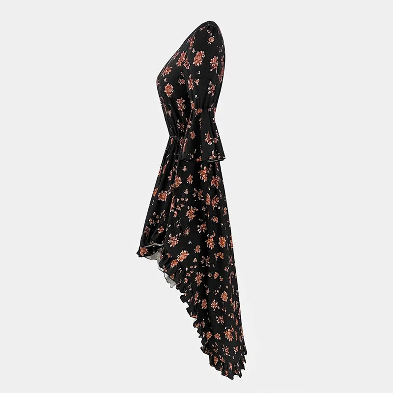 Boho Ruffled Hem Dress