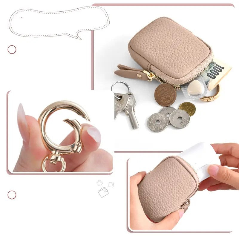 Leather Keychain Coin Purse