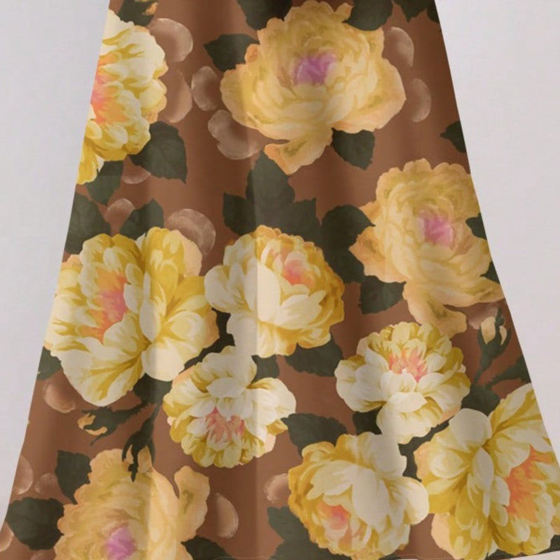 Floral V-Neck Maxi Dress