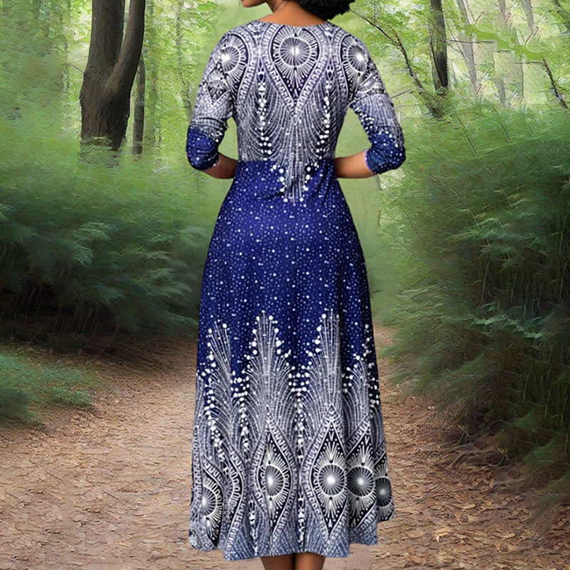 Long Sleeve Party Maxi Dress