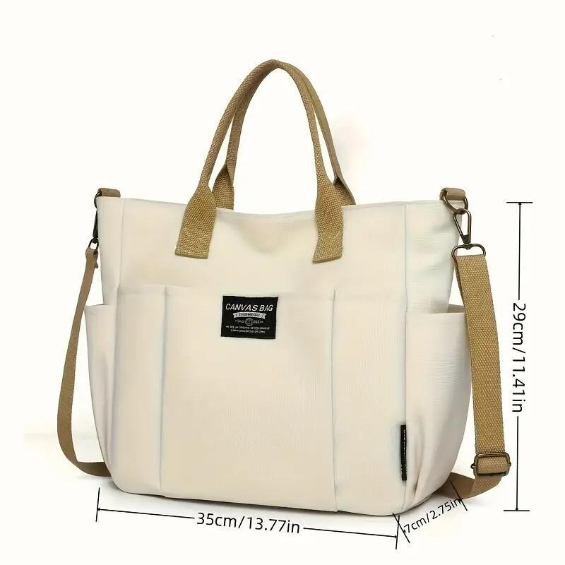 Versatile Canvas Crossbody Tote