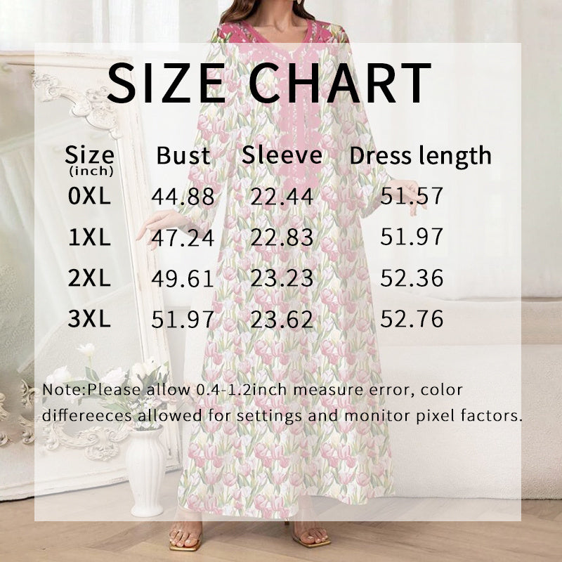 A-Line Floral Maxi Dress