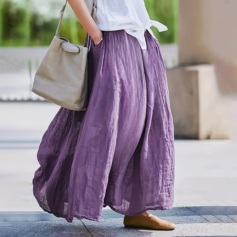 Flowy A-Line Dress With Pockets