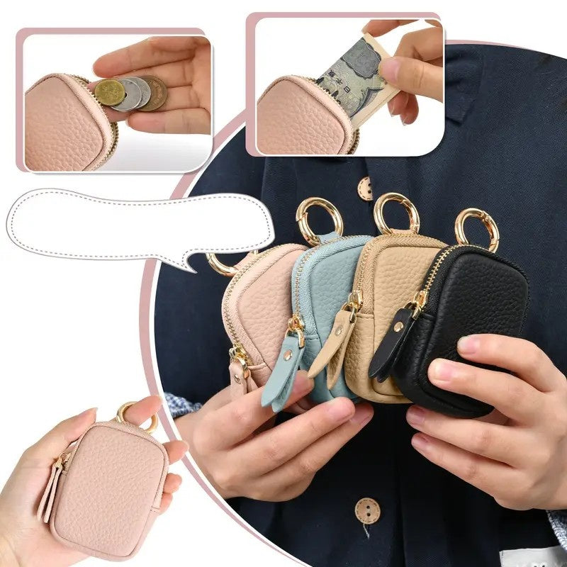 Leather Keychain Coin Purse