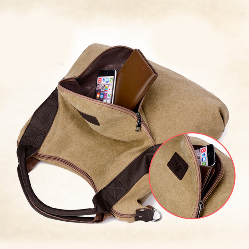 Vintage Canvas Shoulder Bag