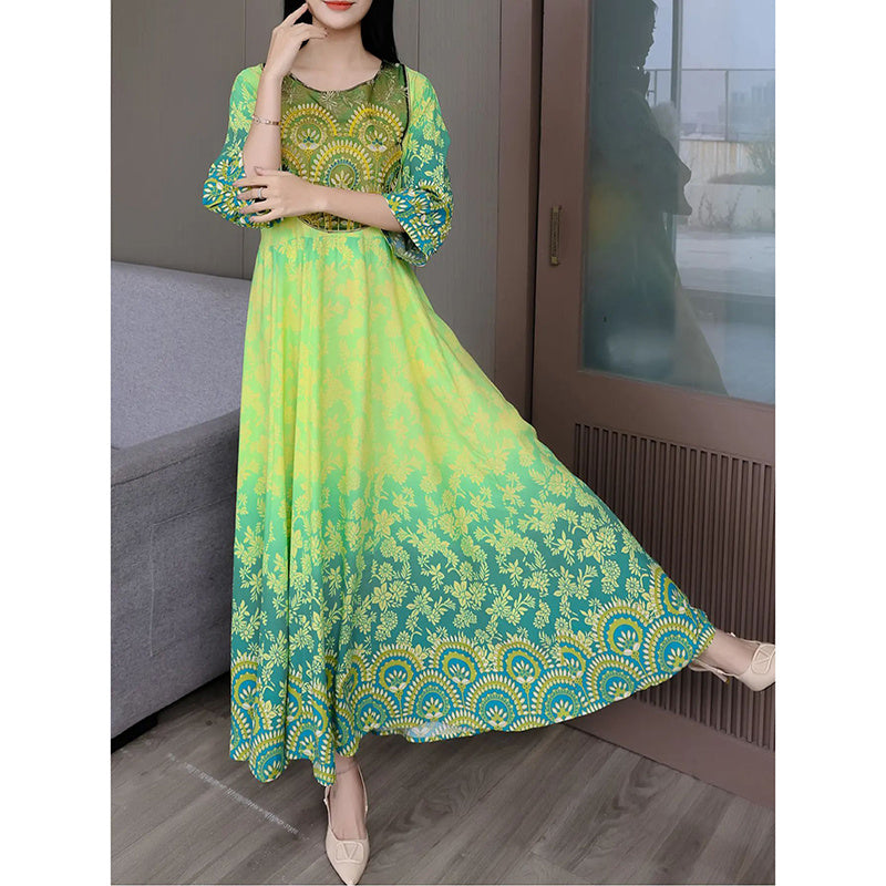 Boho Embroidered Maxi Dress – NovaBoho