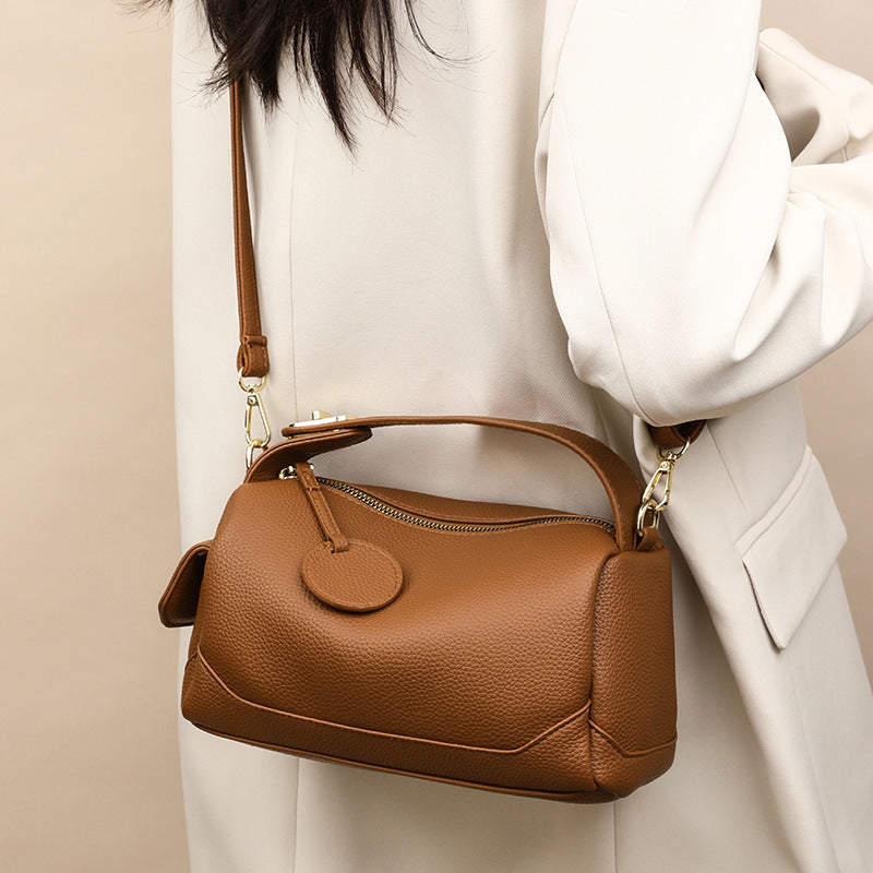 Soft Leather Pillow Bag