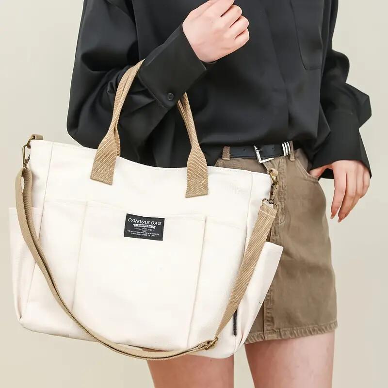 Versatile Canvas Crossbody Tote