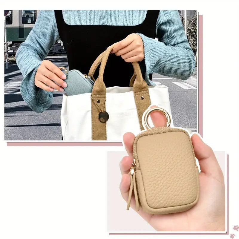 Leather Keychain Coin Purse