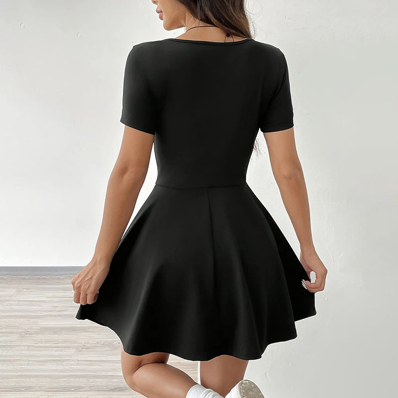 Square Neck Mini Dress