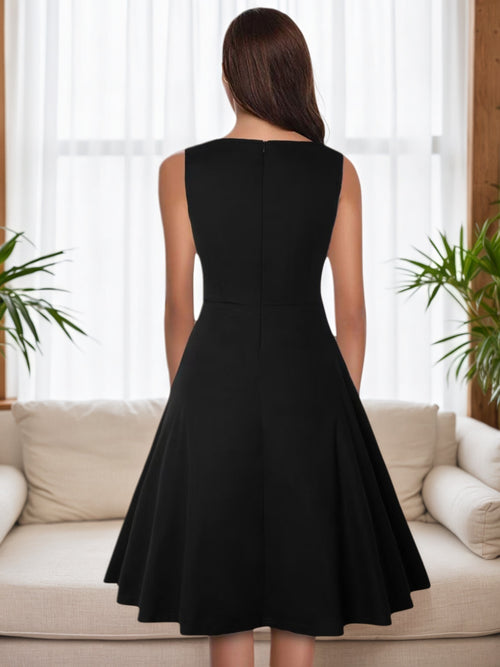 A-line Skirt Casual Party Cocktail Dress Sleeveless