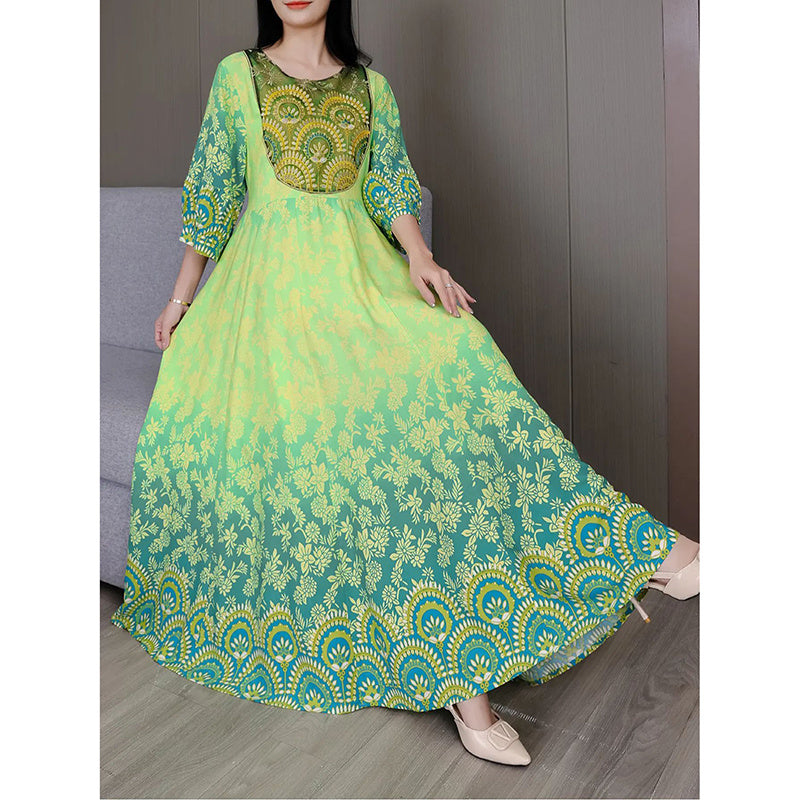 Boho Embroidered Maxi Dress – NovaBoho