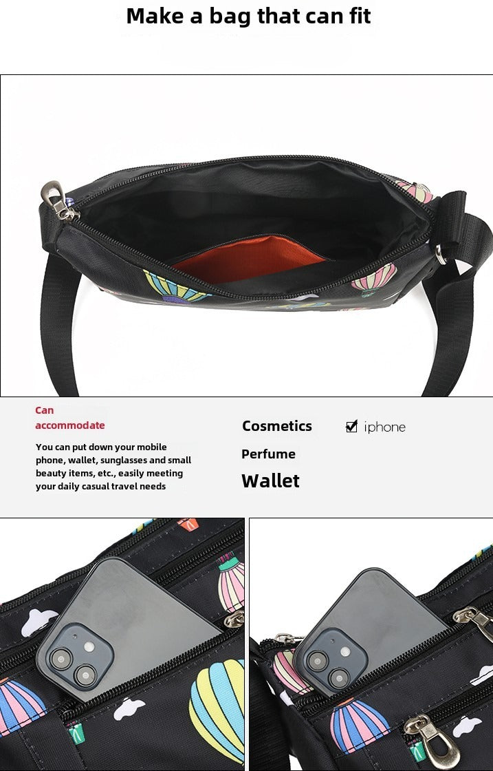 Nylon Crossbody Bag for Mom