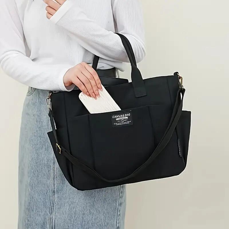 Versatile Canvas Crossbody Tote
