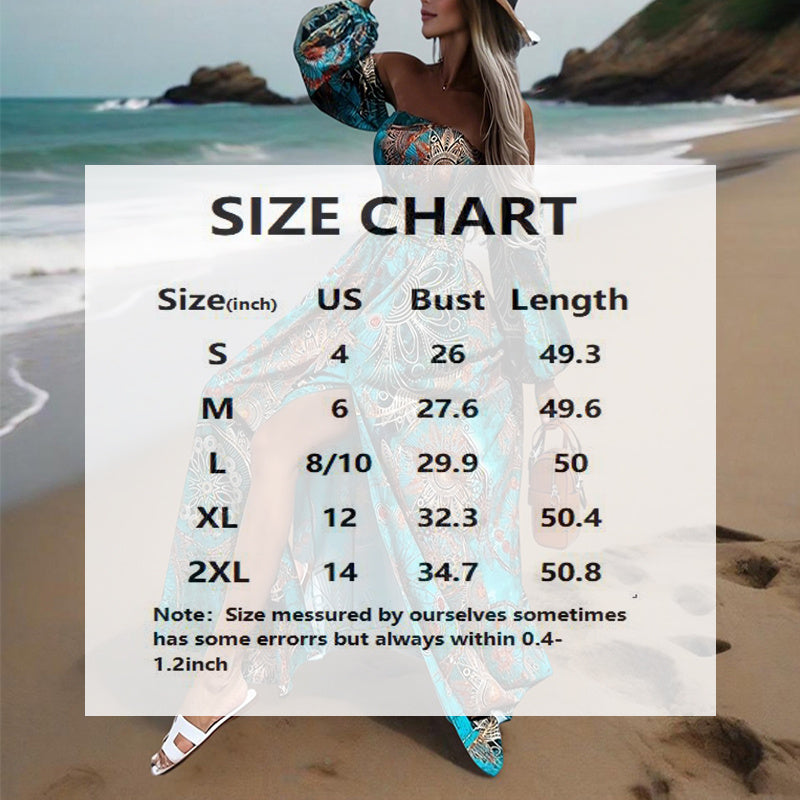 Off-Shoulder Long Sleeve A-Line Dress