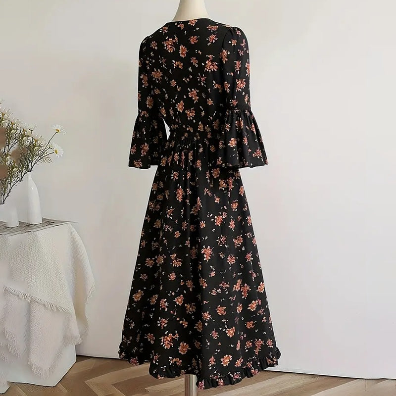 Boho Ruffled Hem Dress