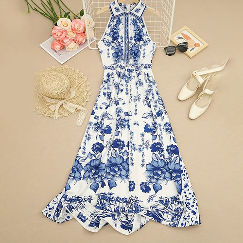 A-Line Summer Dress with a Tie-Waist