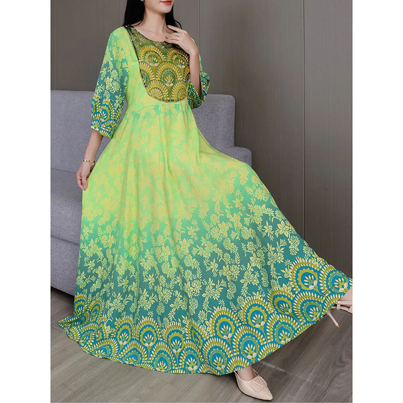 Boho Embroidered Maxi Dress – NovaBoho