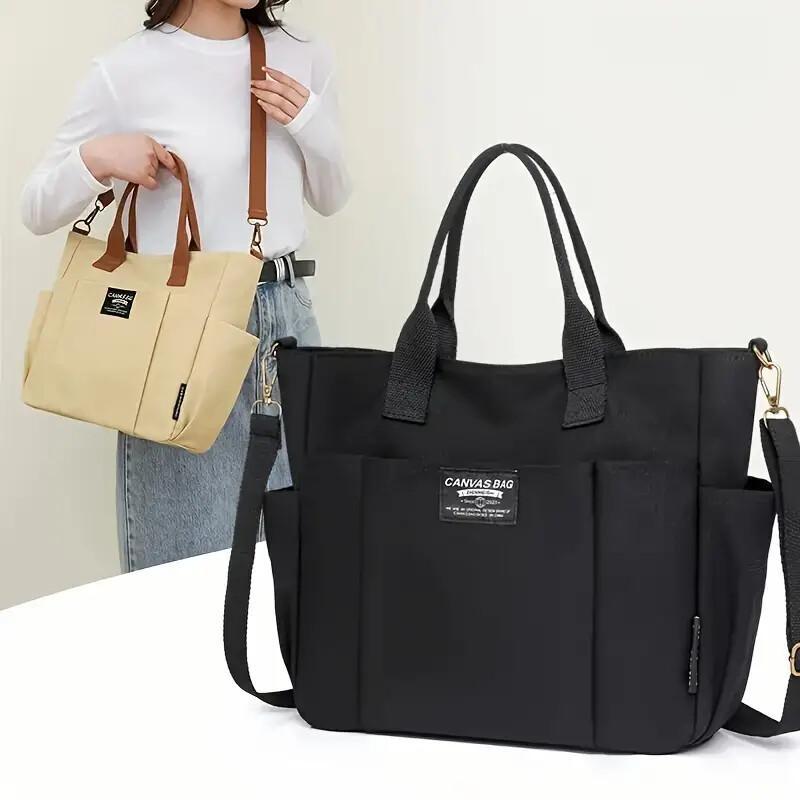 Versatile Canvas Crossbody Tote