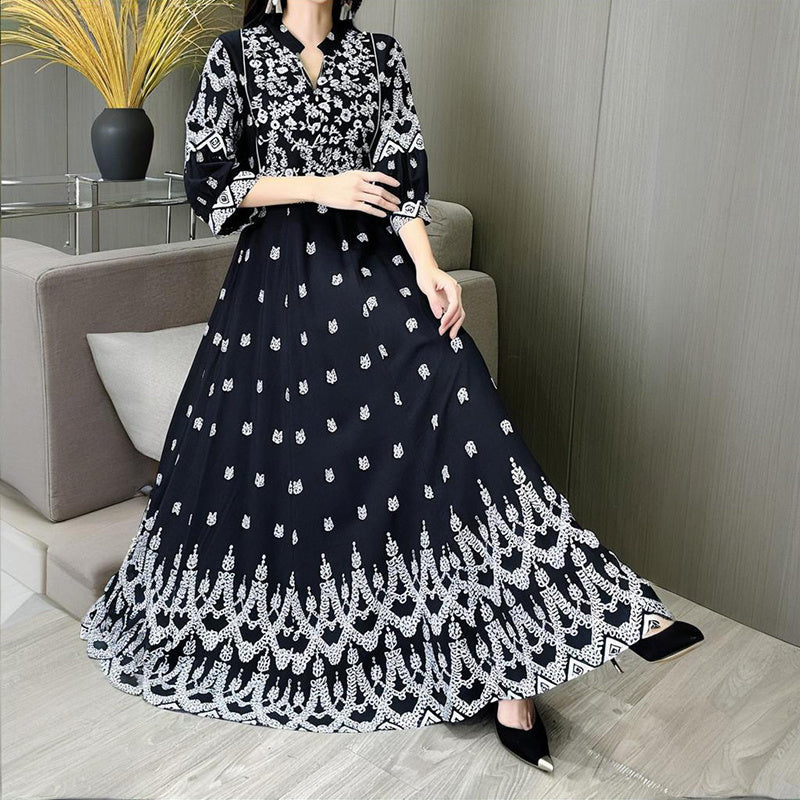 Boho Embroidered Maxi Dress