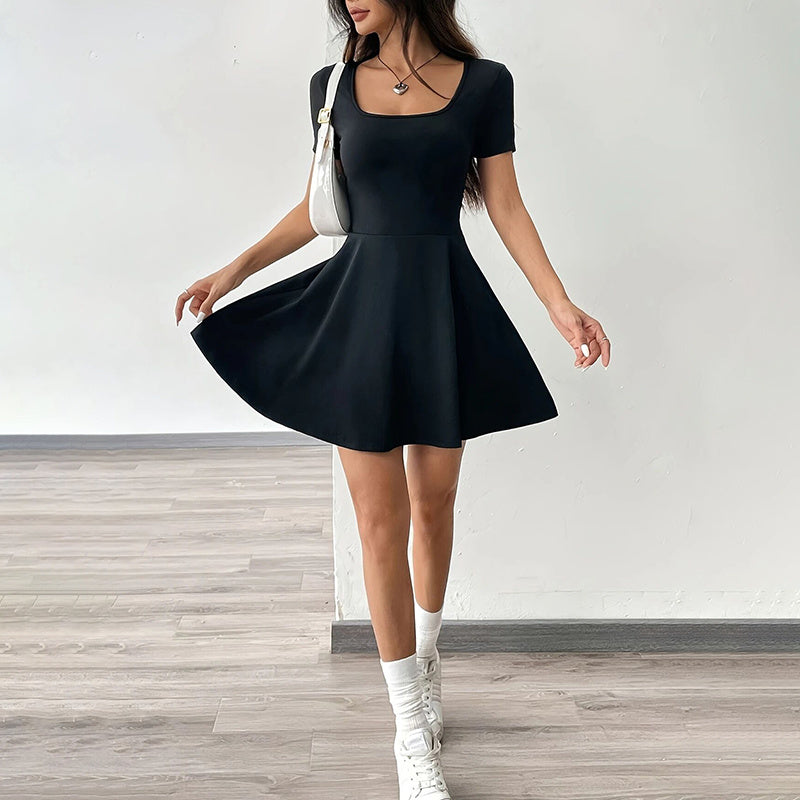 Square Neck Mini Dress